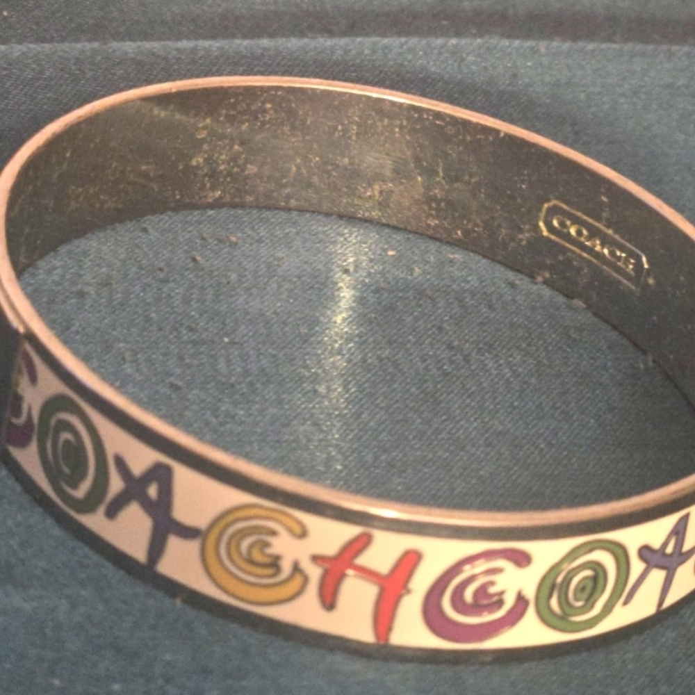 Coach Colorful Lettering Bangle